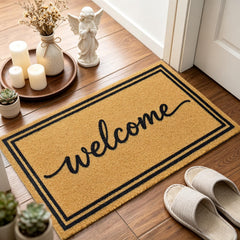 ULTSOFE doormat back view showcasing non-slip TPR backing