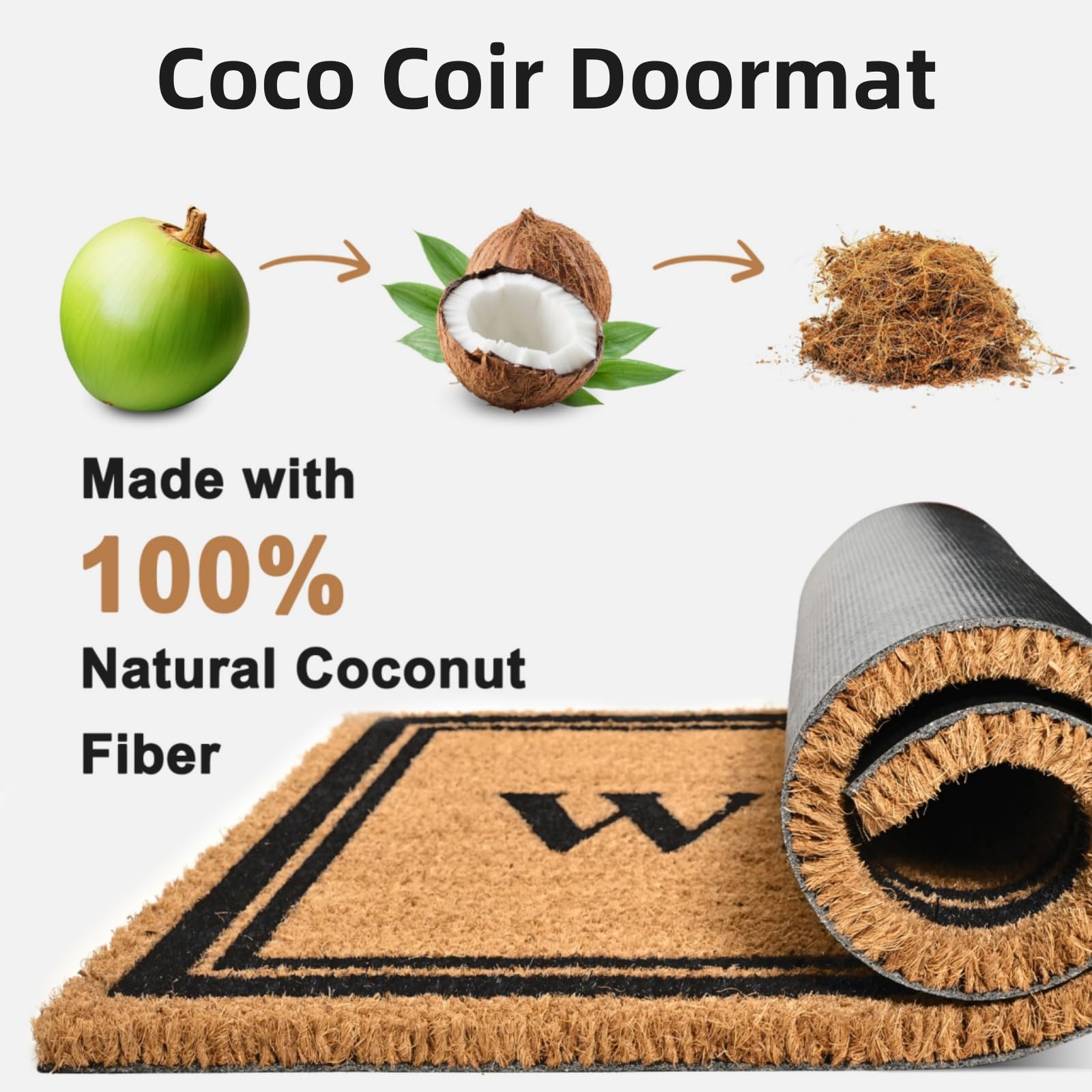 ULTSOFE doormat placed at front entrance of home