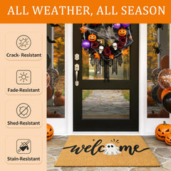 ULTSOFE Halloween Mat placed at an entryway