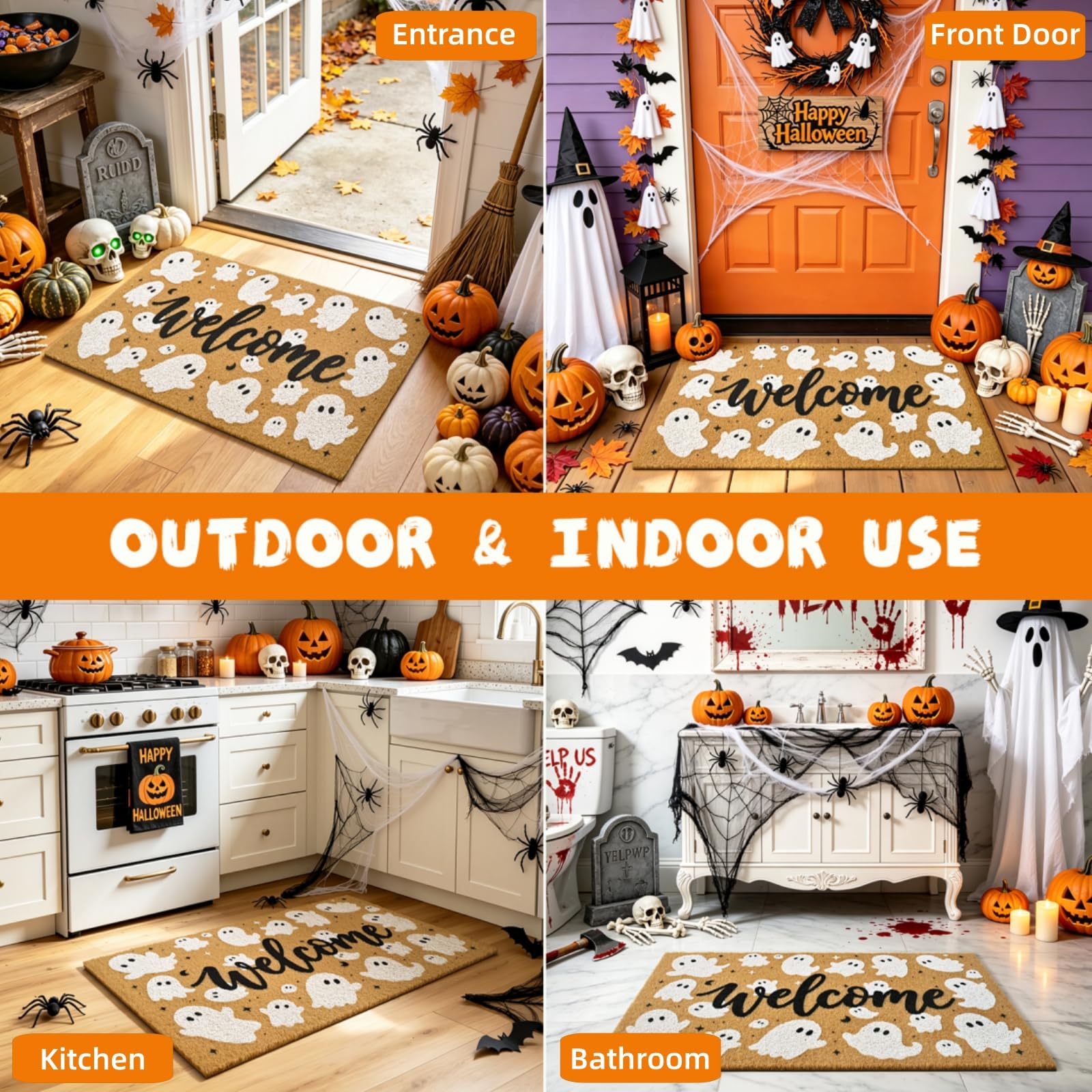 ULTSOFE Halloween Welcome Mat packaging