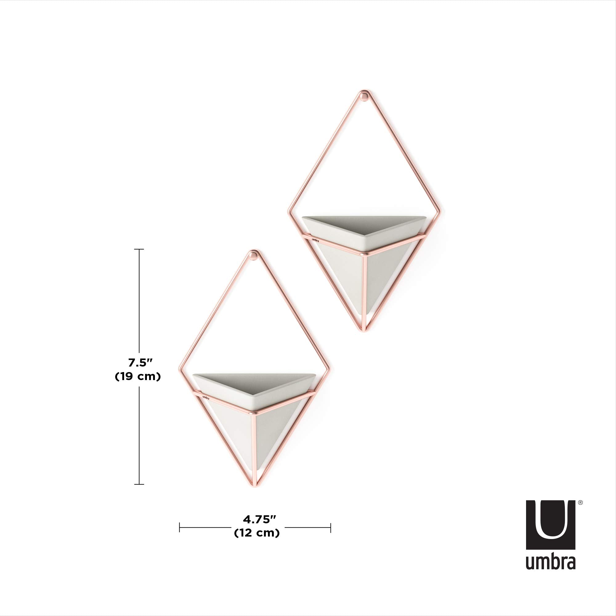 Umbra Trigg Hanging Planter set arranged together