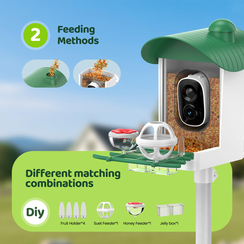 UMOCUOY Bird Feeder with app notifications on smartphone