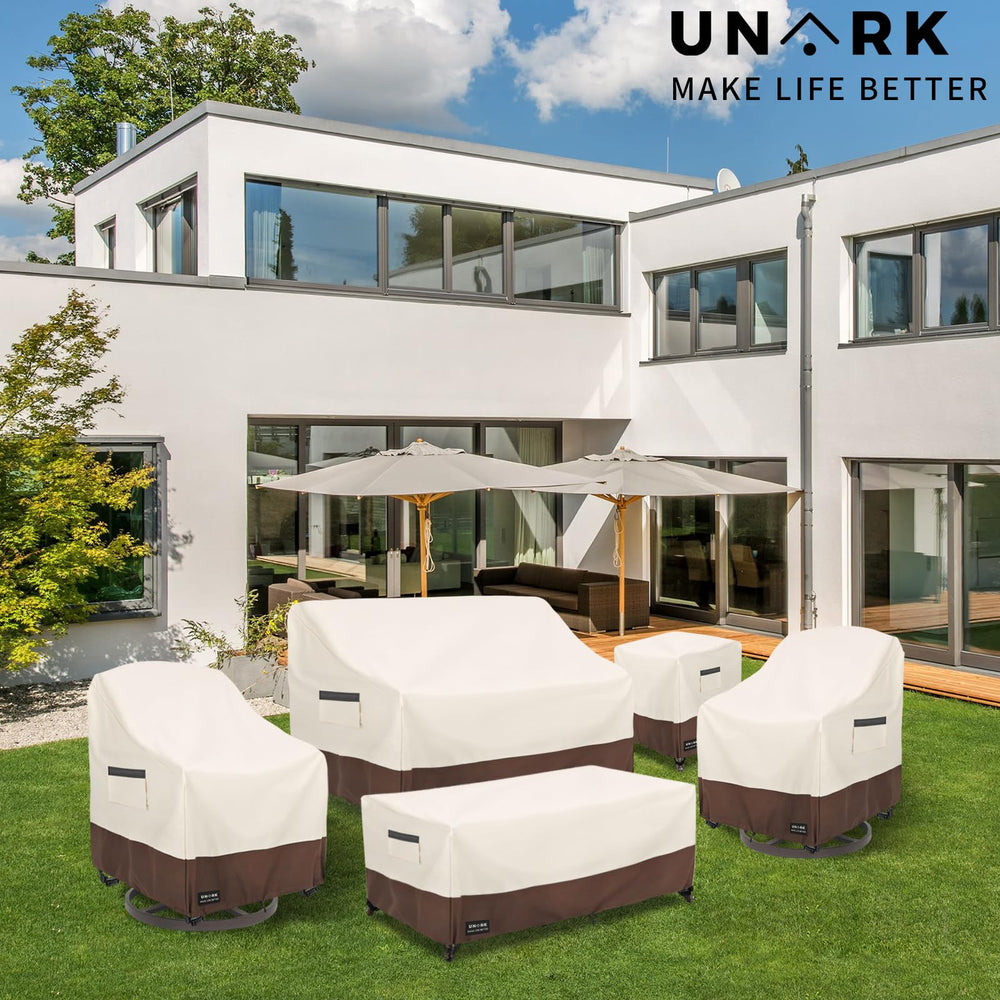 UNARK Swivel Patio Chair Cover storage bag