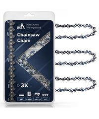 UNCO 16 Inch Chainsaw Chain 3 Pack front view