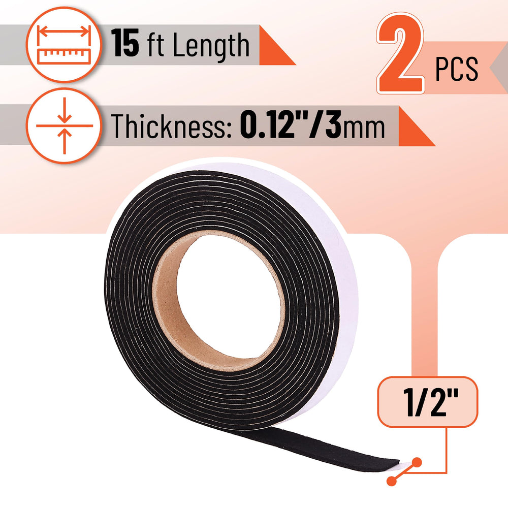 UNCO Grill Gasket Sealer 1/2"x1/8" 15 Ft, gasket roll close-up