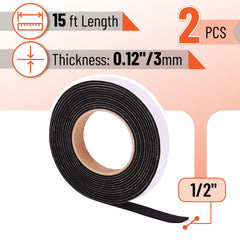 UNCO Grill Gasket Sealer 1/2"x1/8" 15 Ft, gasket roll close-up