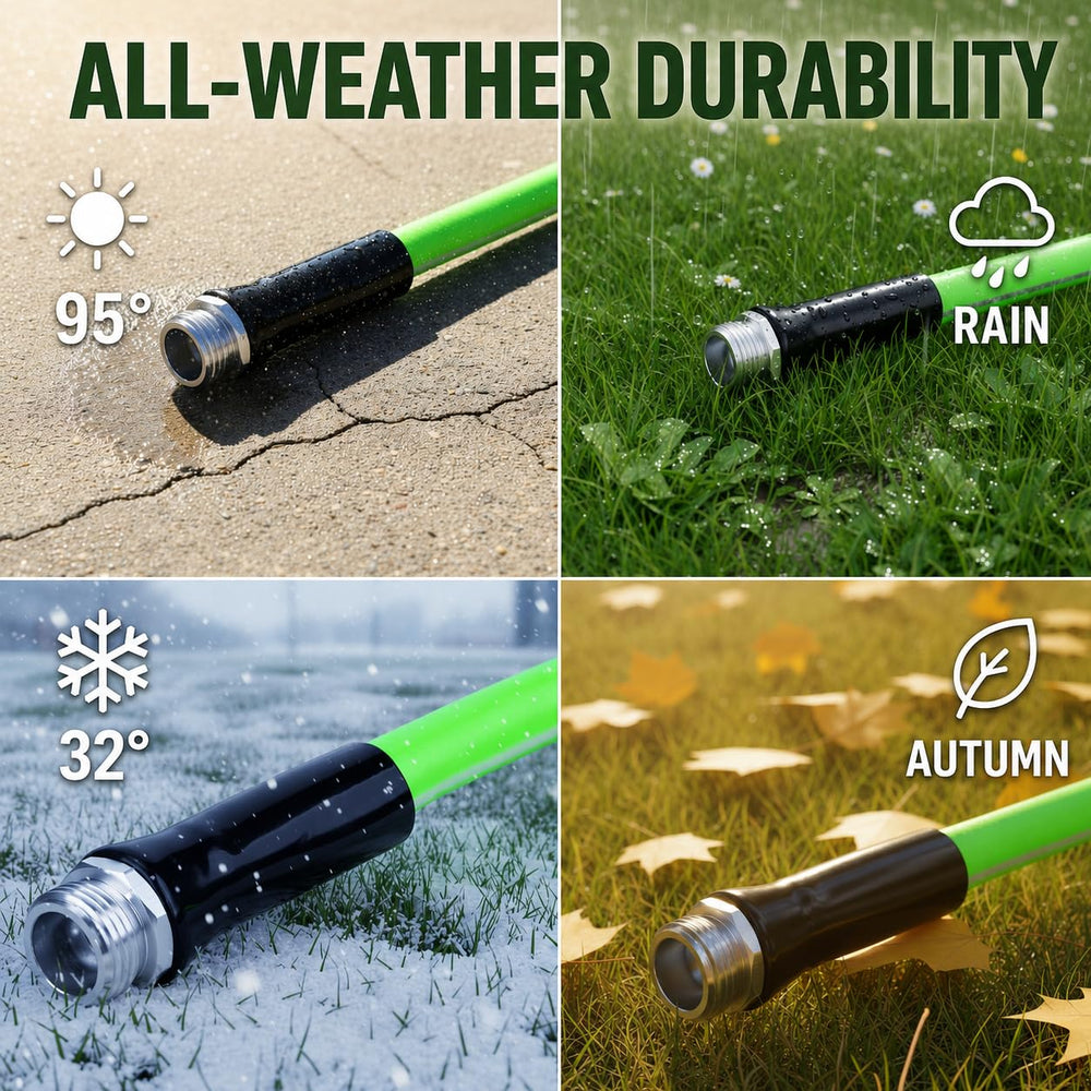 UNCO Hybrid Polymer Leader Hose showing flexibility