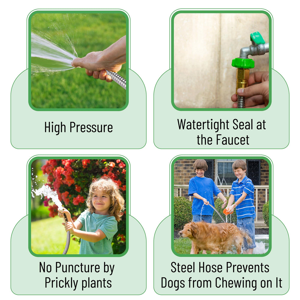 UNCO stainless steel hose with kink-free design