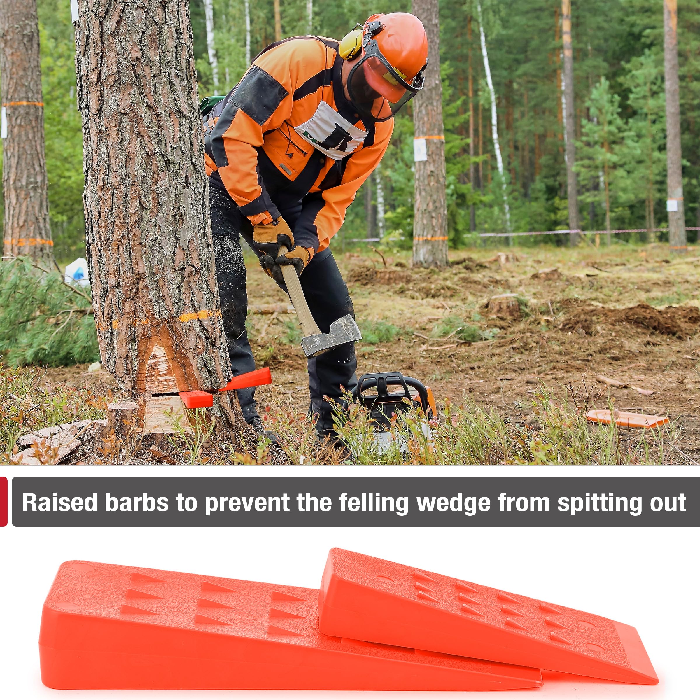 UNCO tree felling wedges in carry bag