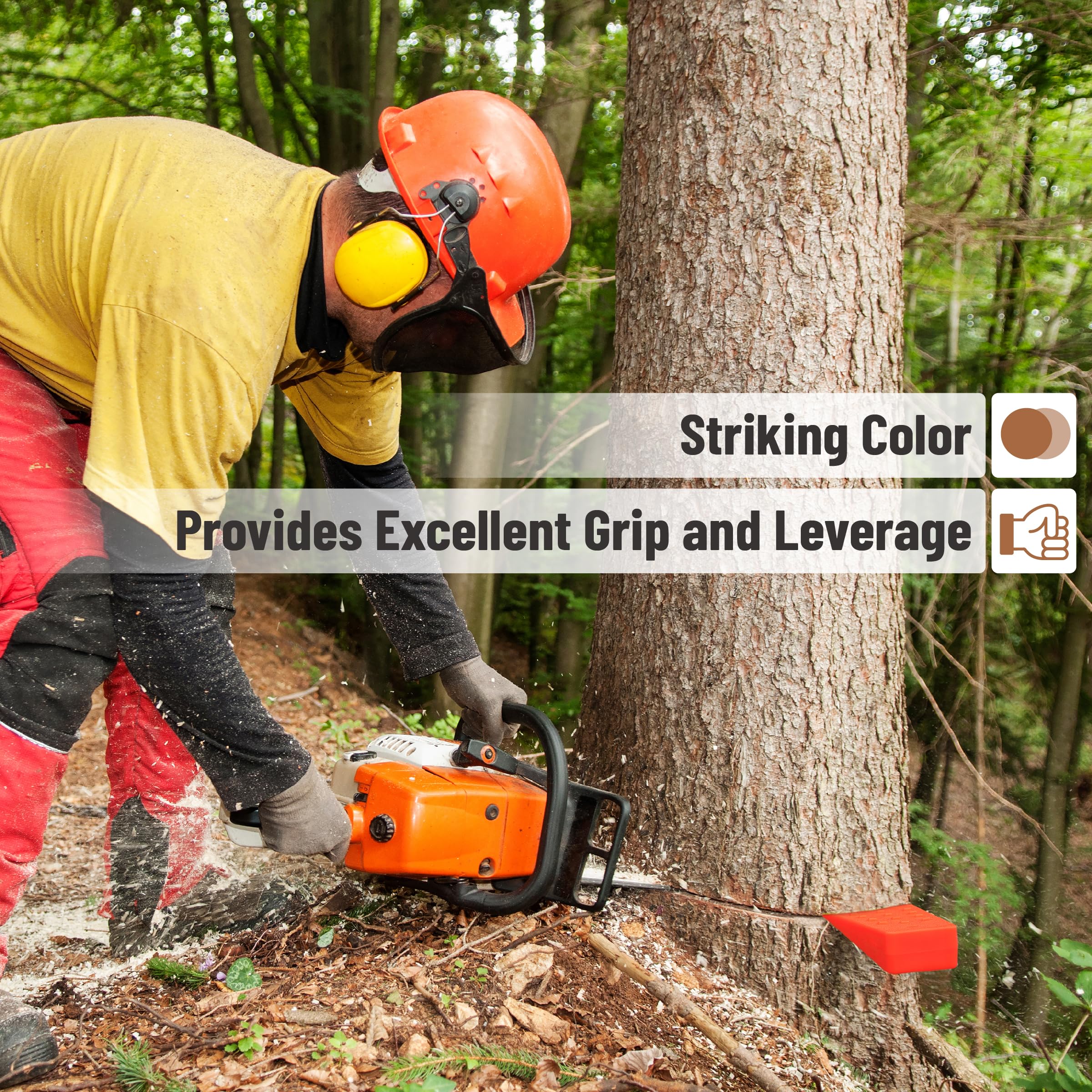 UNCO tree felling wedges pack with dimensions and specs