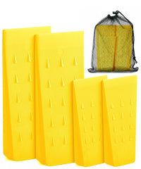 UNCO Tree Felling Wedges Set featuring 4 yellow wedges, sizes 5.5" and 8"