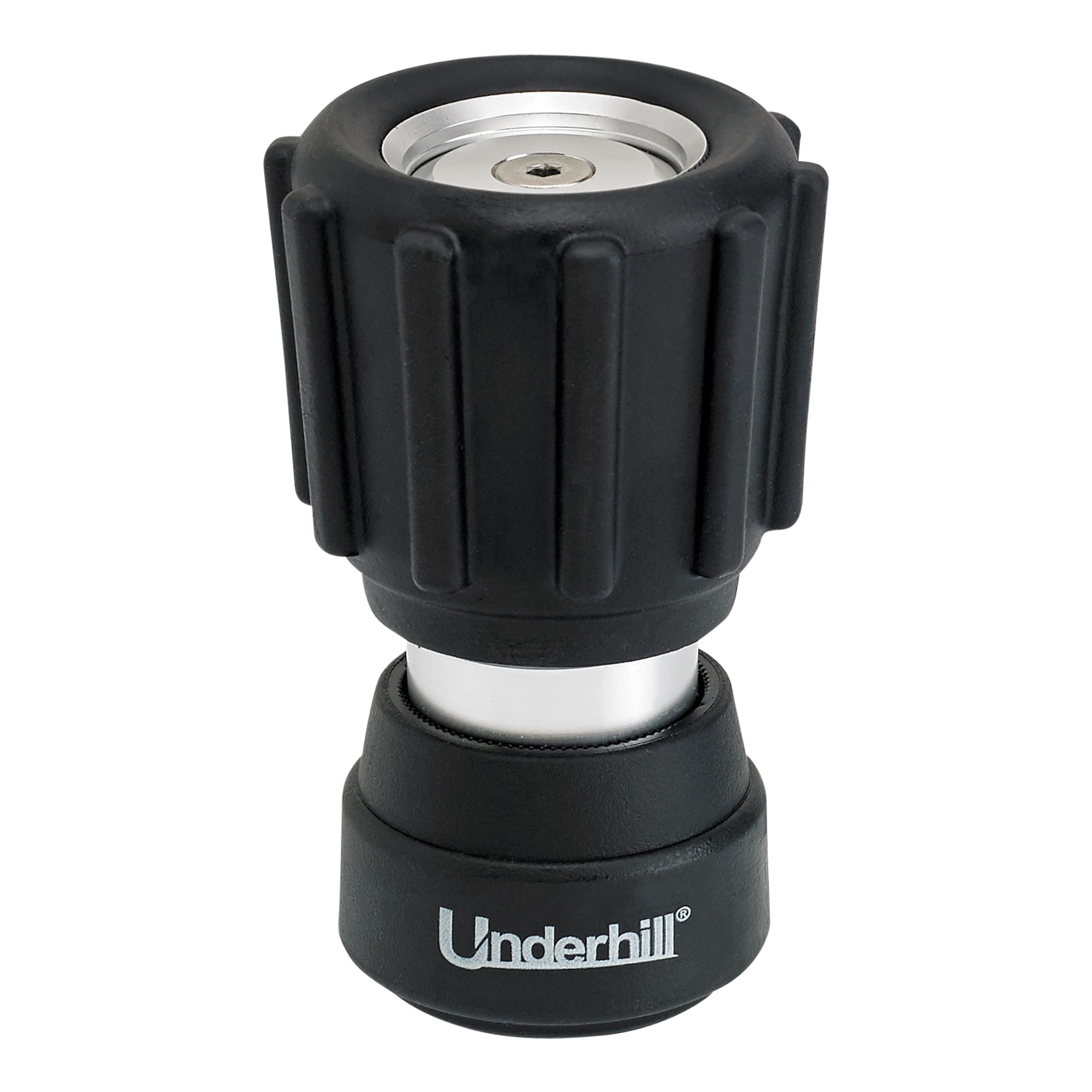 Underhill Magnum Mini Garden Hose Nozzle NG350 front view with adjustable settings