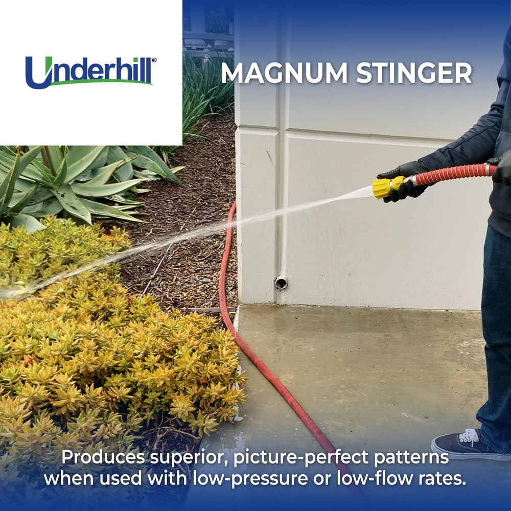 Underhill Magnum Stinger hose nozzle showing adjustable settings