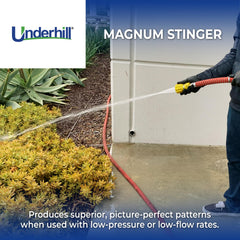 Underhill Magnum Stinger hose nozzle showing adjustable settings