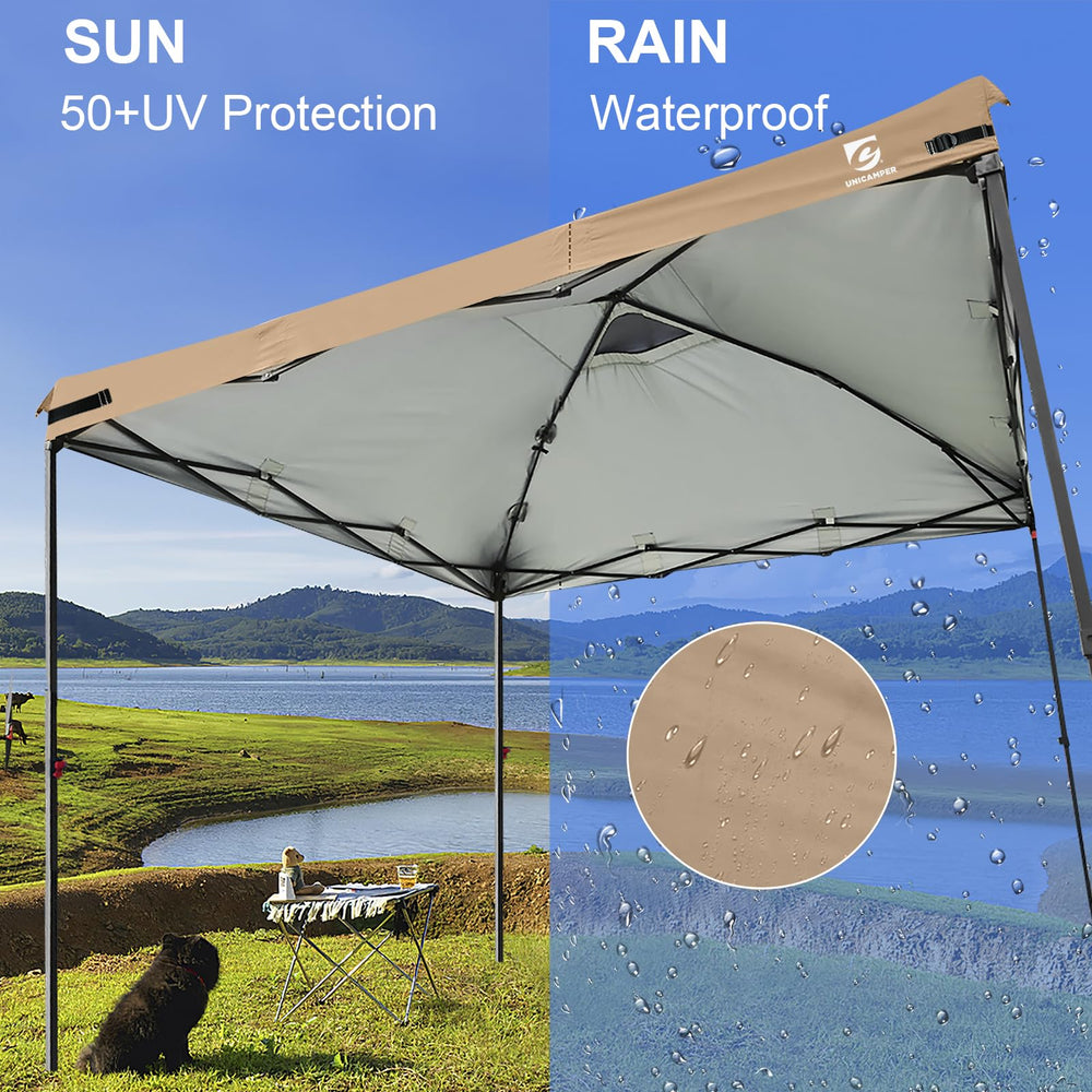 Underneath view of the UNICAMPER canopy with ventilation