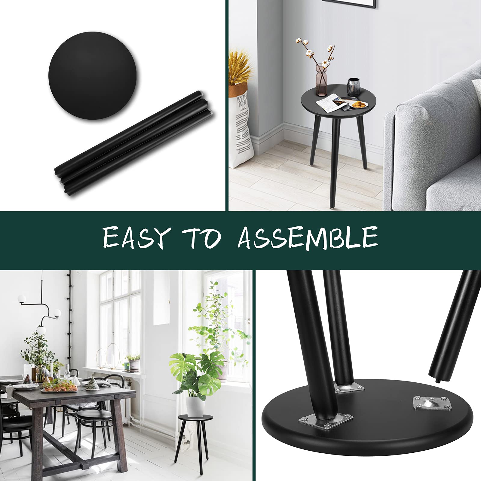 Uneedem plant stand in a modern living room setting