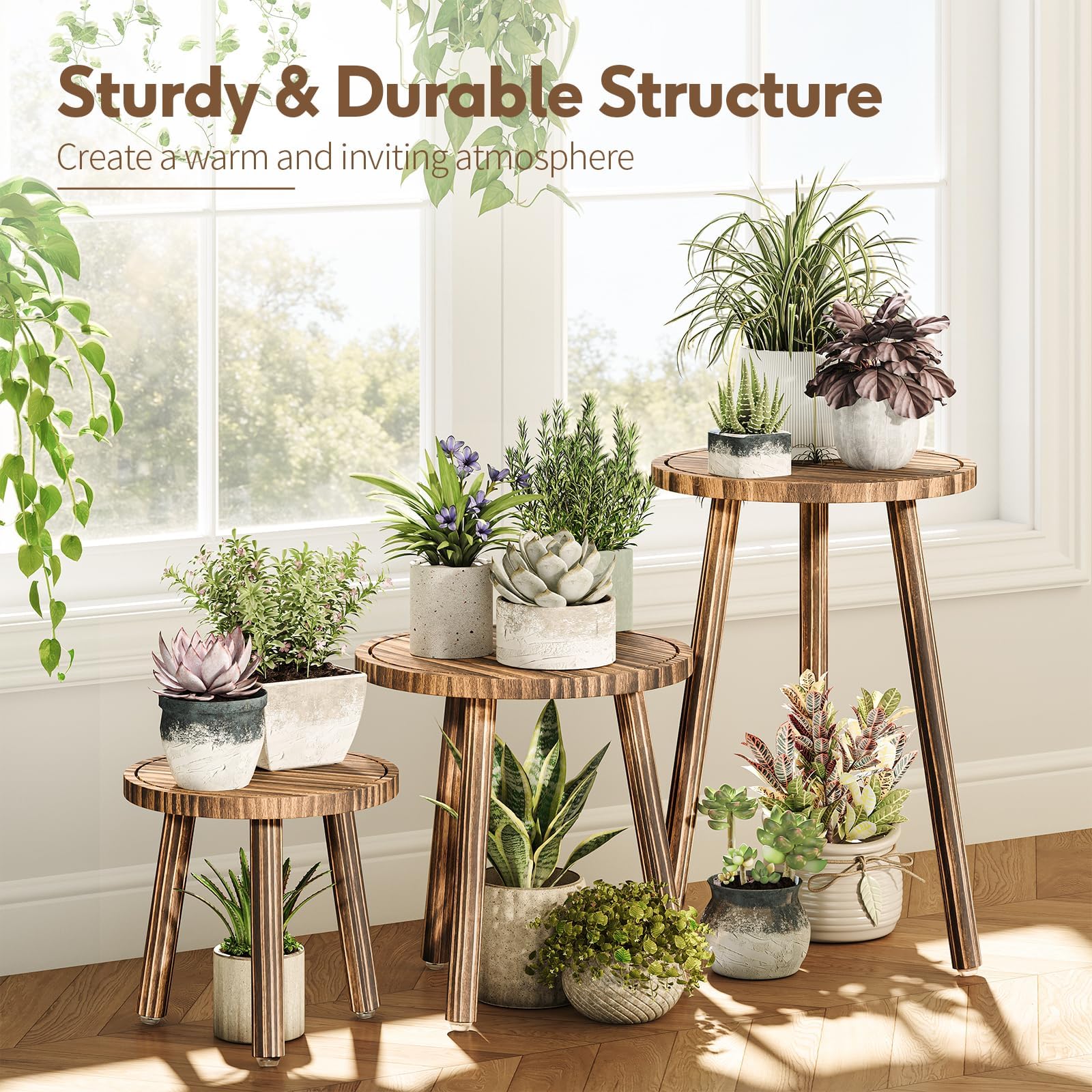 Uneedem plant stand in modern home decor setting