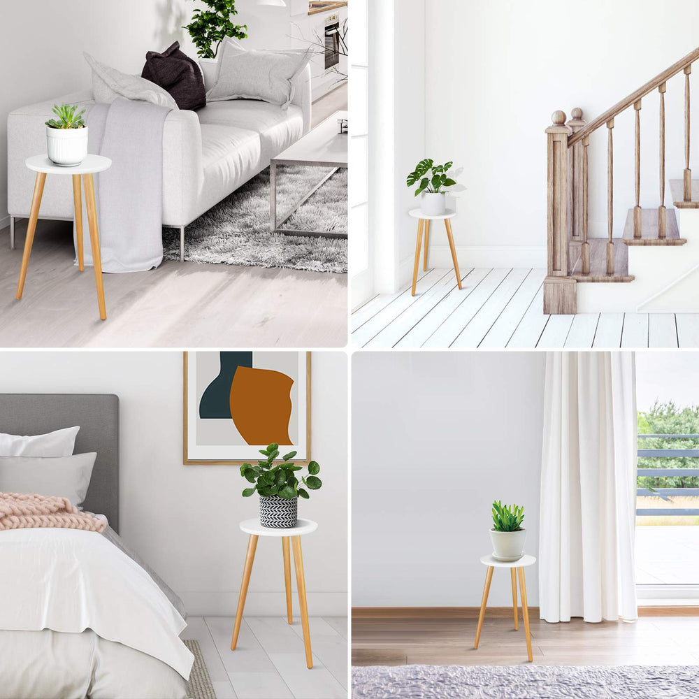 Uneedem Plant Stand Indoor displayed next to a sofa