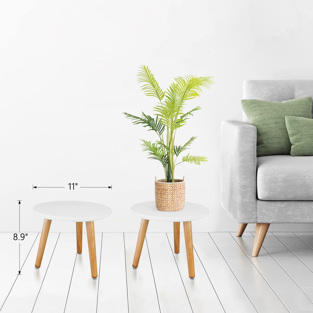 Uneedem Plant Stand Indoor top view showing round surface