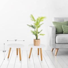 Uneedem Plant Stand Indoor top view showing round surface