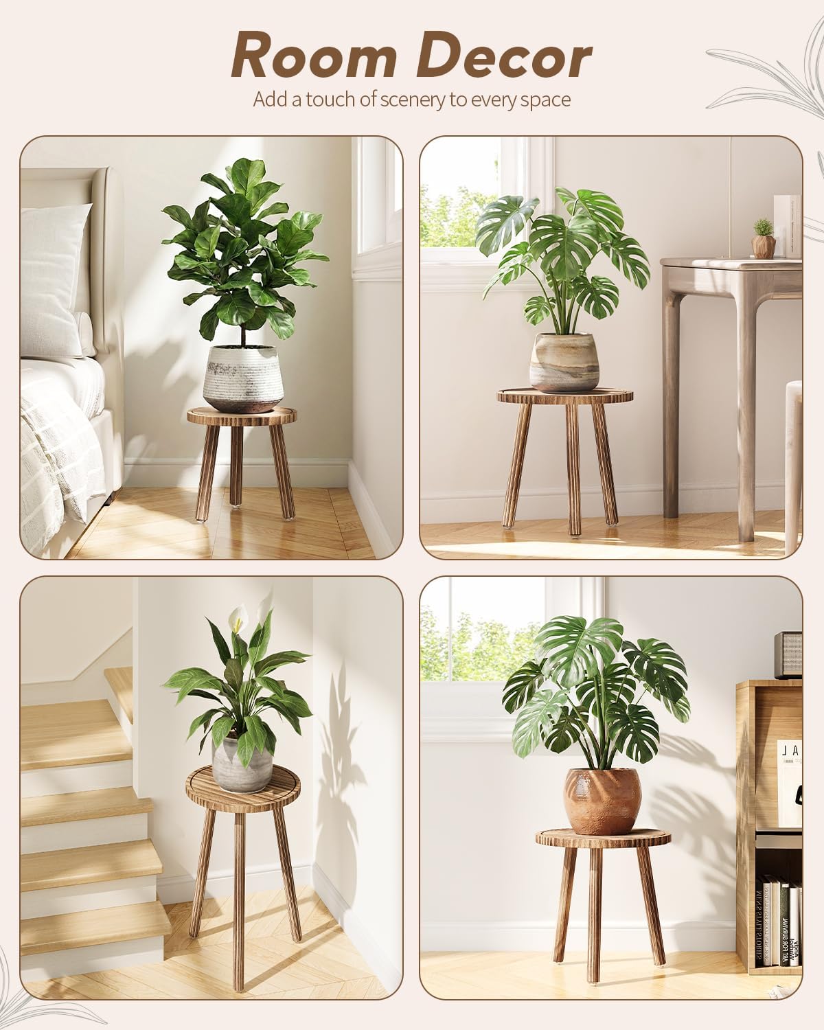 Uneedem plant stand showing water-catching groove