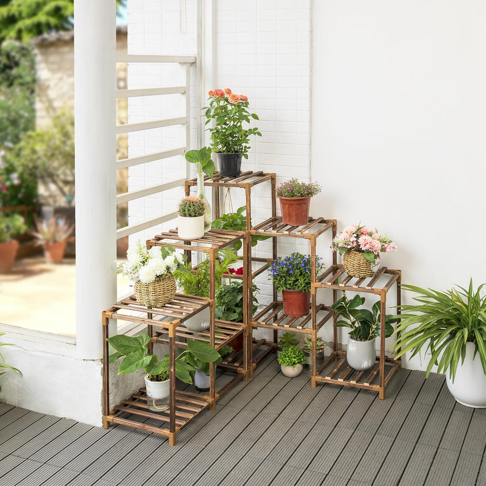 Uneedem Plant Stand with gardening suit and soil-change pad