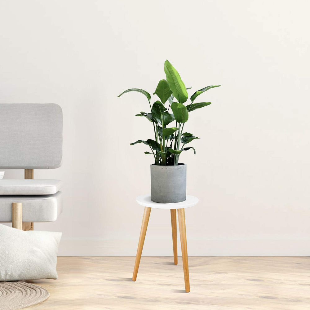 Uneedem Wood Mid Century Plant Stand close-up of legs