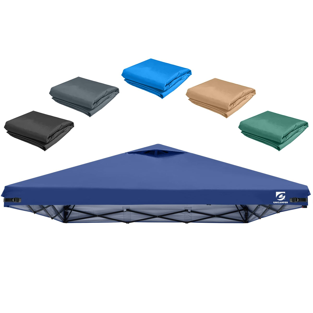 UNICAMPER 10x10 canopy replacement top in navy blue