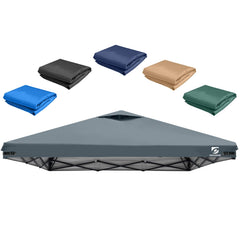 UNICAMPER 10x10 Pop Up Canopy Replacement Top Cover in light gray