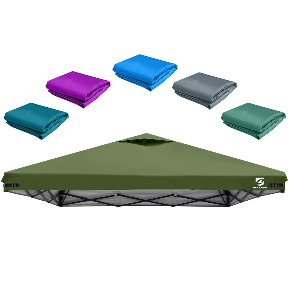 UNICAMPER 10x10 Pop Up Canopy Replacement Top Cover in Olive Green