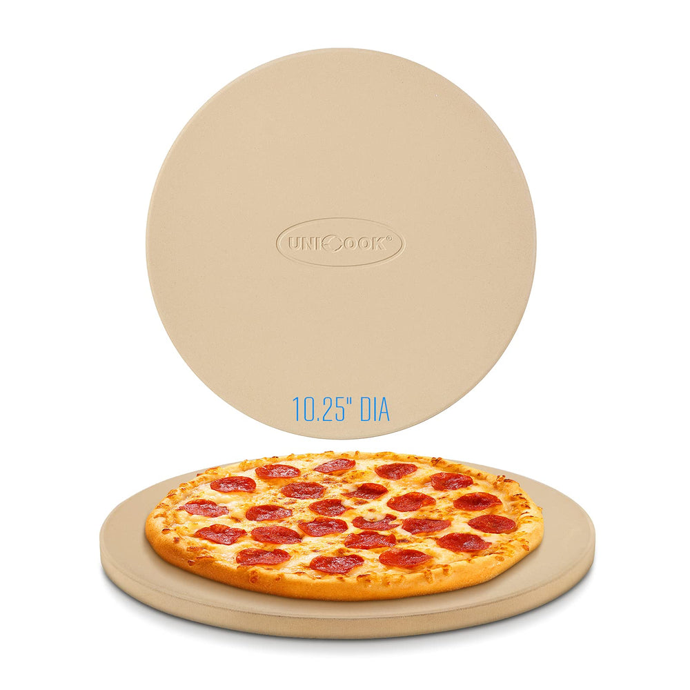 Unicook 10.25" round pizza stone front view