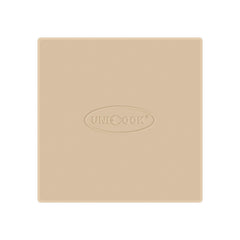 Unicook 11 Inch Square Pizza Stone, beige front view