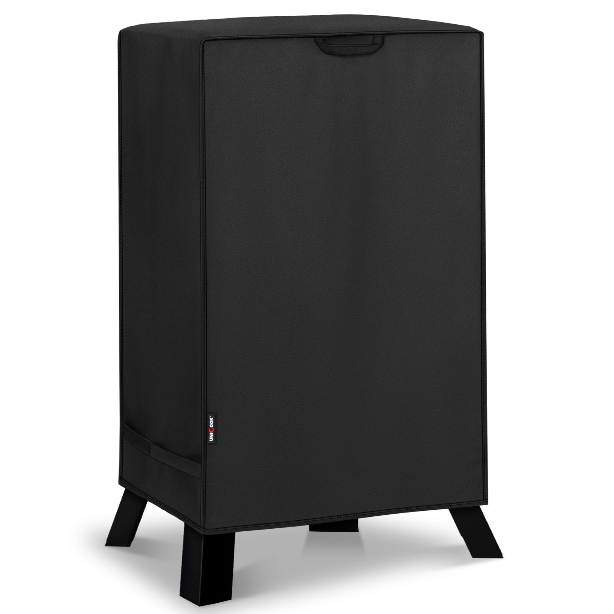 Unicook 40 Inch Electric Smoker Cover front view, black