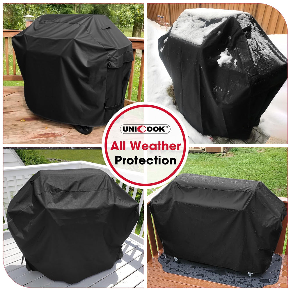 Unicook 55 Inch Grill Cover side view with air vents