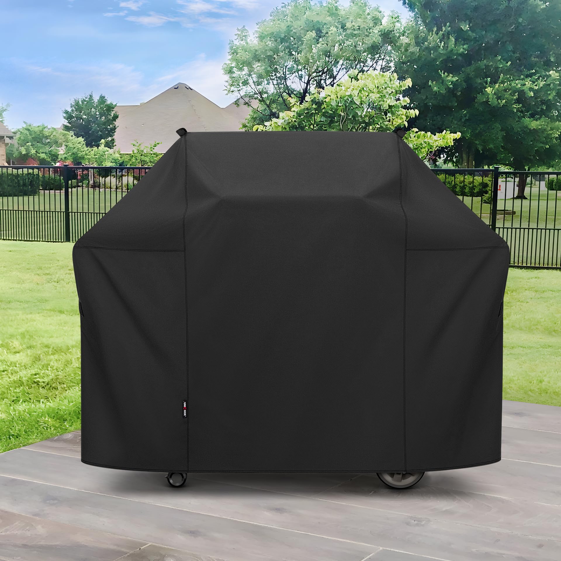 Unicook 65 Inch Grill Cover dimensions illustration