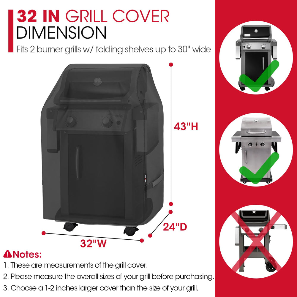 Unicook grill cover displaying adjustable straps and handles
