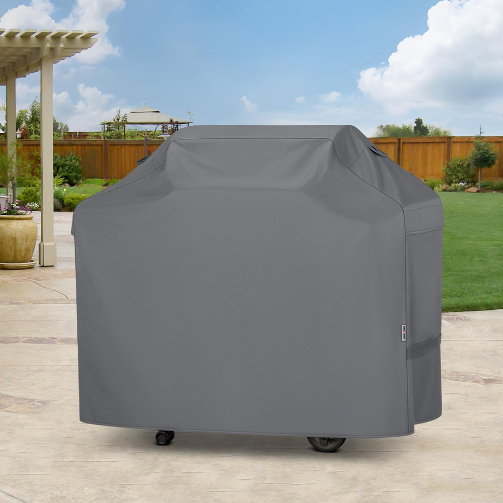 Unicook Grill Cover in use during outdoor grilling setup