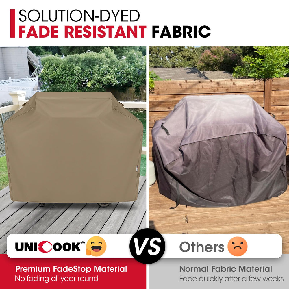 Unicook Grill Cover on a grill during rain