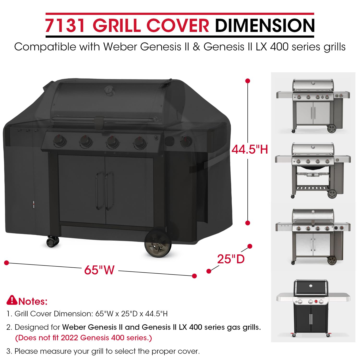 Unicook grill cover showcasing waterproof vinyl coating