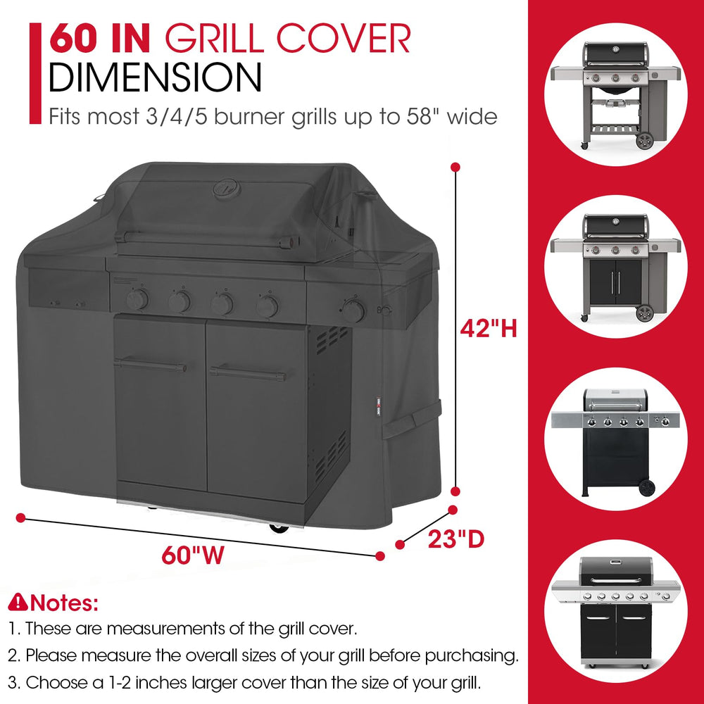 Unicook Grill Cover side view showing waterproof material