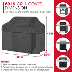 Unicook Grill Cover side view showing waterproof material