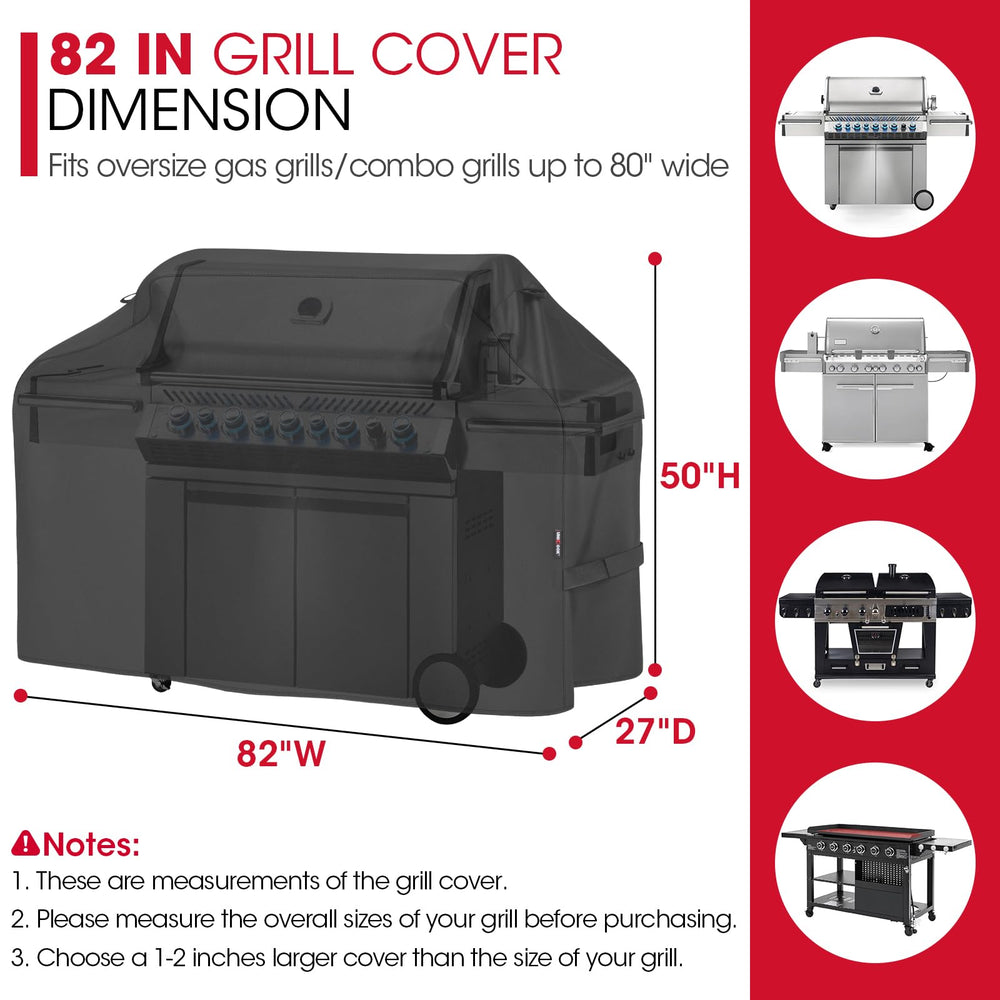 Unicook grill cover with adjustable fastening straps