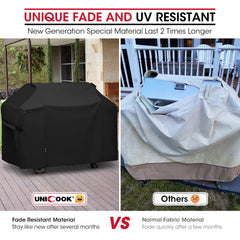 Unicook grill cover with durable fabric handles