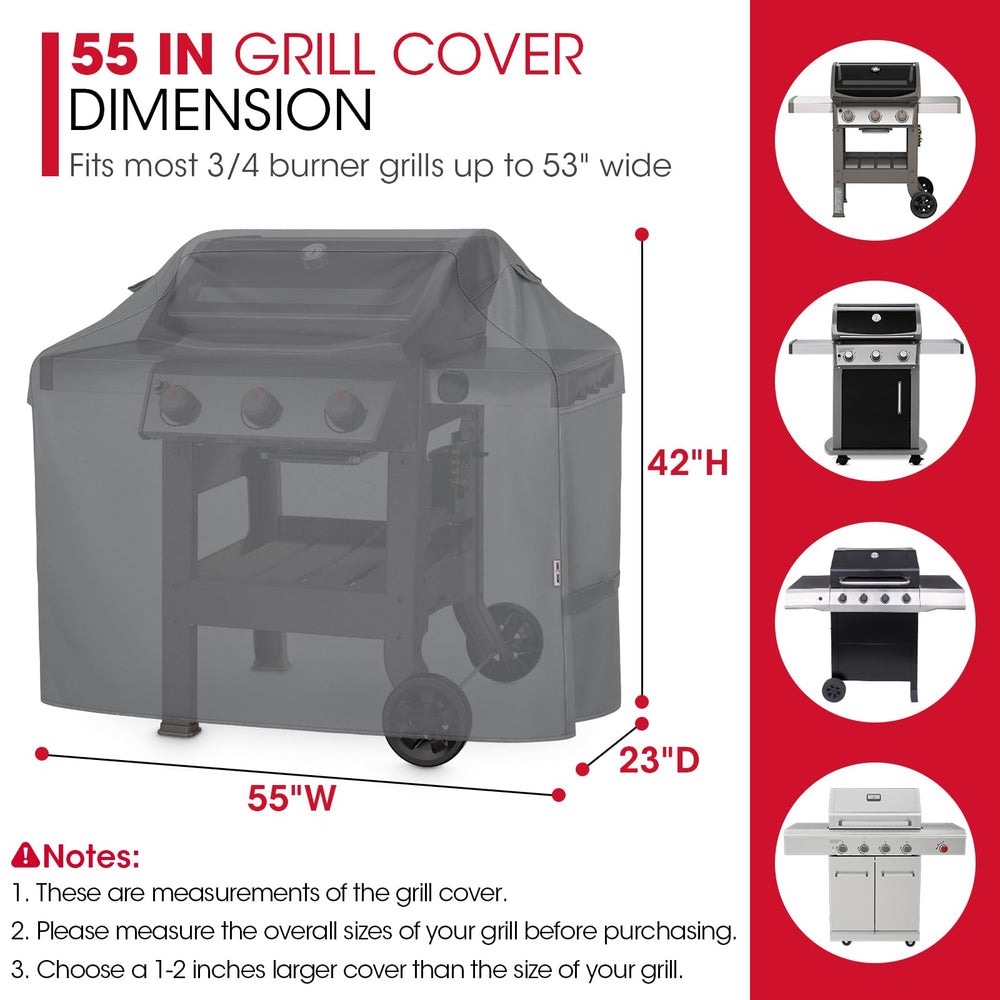 Unicook grill cover with fastening straps