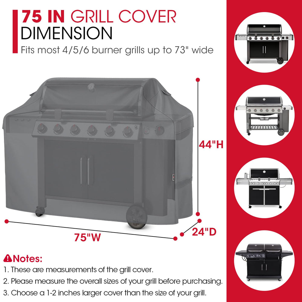 Unicook Grill Cover with handles for easy installation