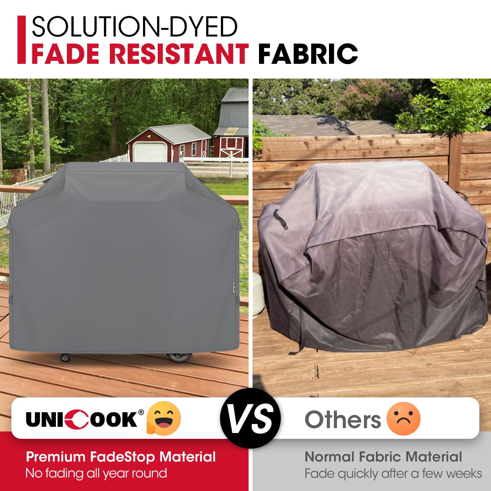 Unicook grill cover with ventilation holes