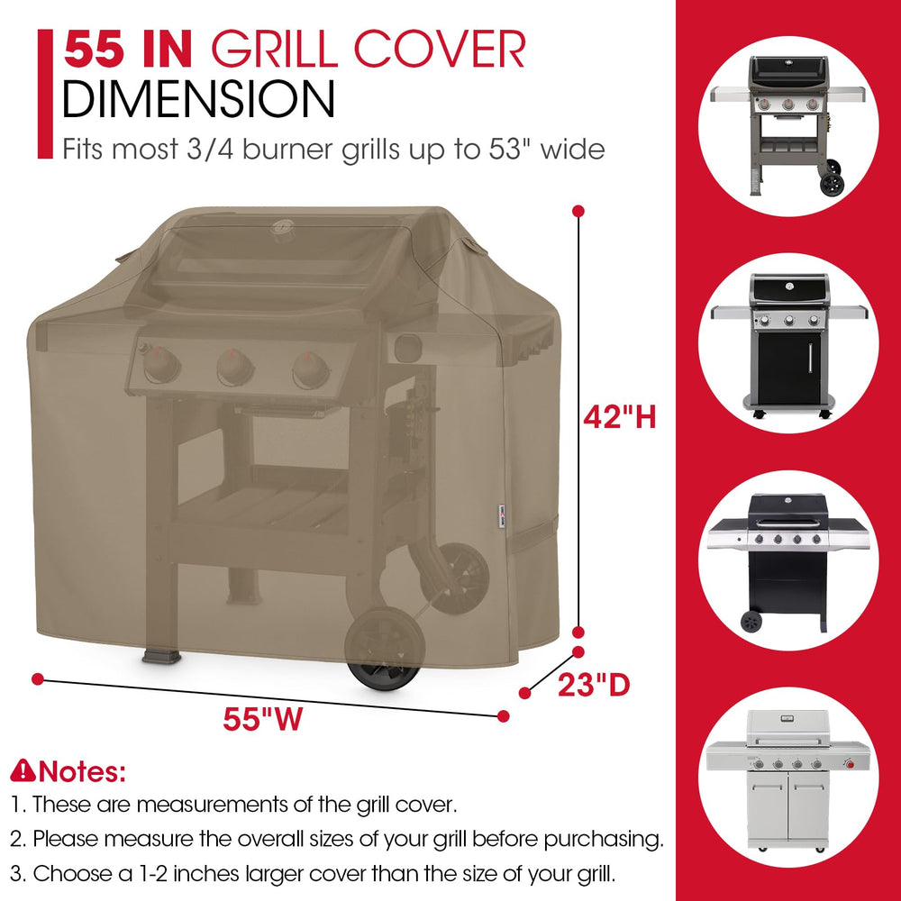 Unicook grill cover with waterproof vinyl coating close-up