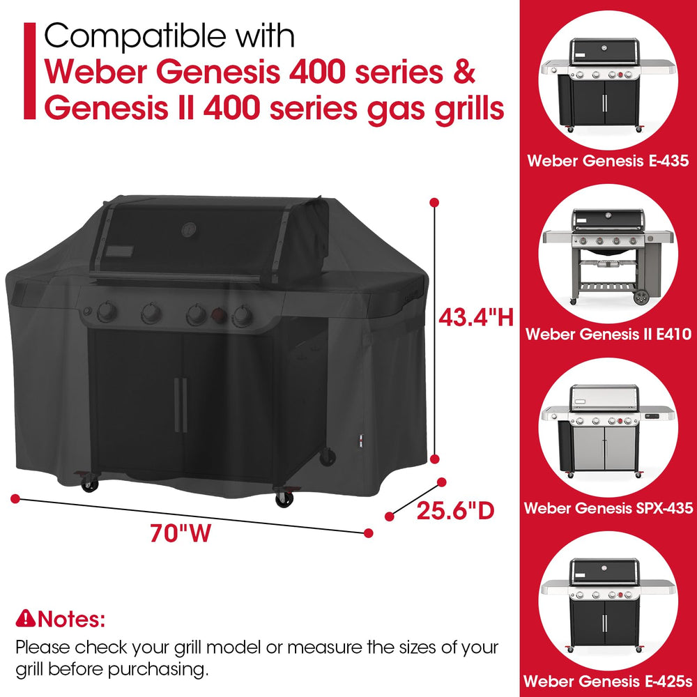 Unicook Grill Cover with waterproof vinyl undercoating