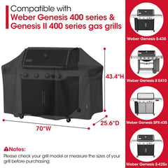 Unicook Grill Cover with waterproof vinyl undercoating