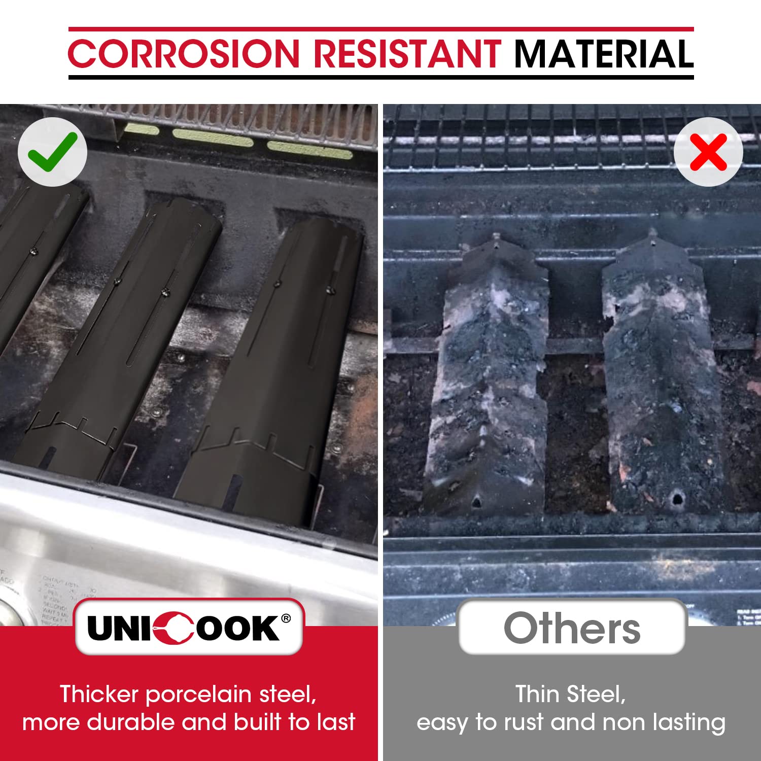 Unicook heat plates showing adjustable length feature